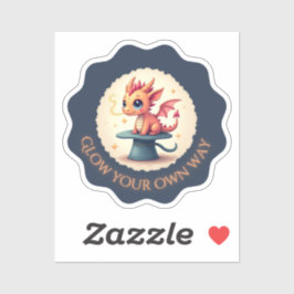 Resplandor a su propia manera - Pegatina de Dragón