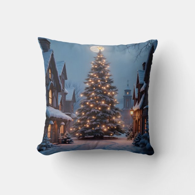 Resplandor de hoja perenne – Almohada decorativa d (Anverso)
