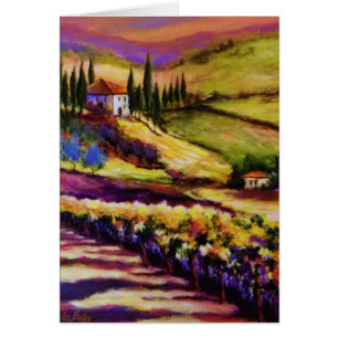 Resplandor de Toscana por la tarjeta del artista