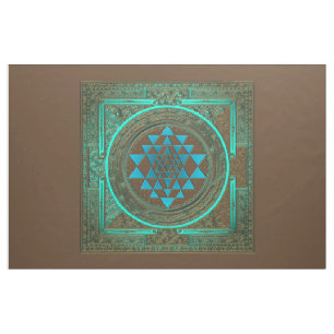 Resplandor del agua de Sri Yantra - tela