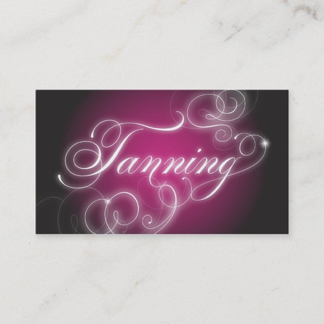 Resplandor elegante del Flourish de la tarjeta de (Anverso)