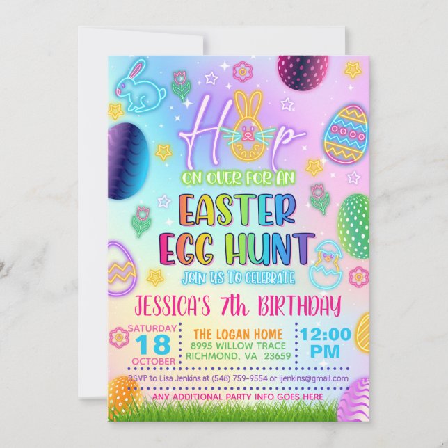 Resplandor en la oscura invitación a la caza de hu (Anverso)