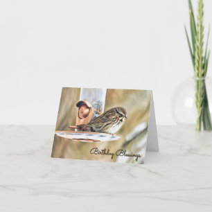 Resplandor y. Feeder - Tarjeta de cumpleaños