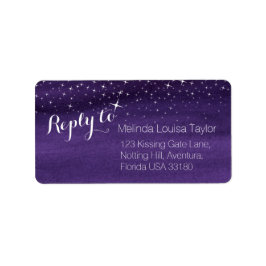 Responder a etiquetas de dirección de boda de ciel