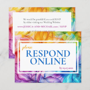 Responder a la tarjeta Ethereal Bloom RSVP