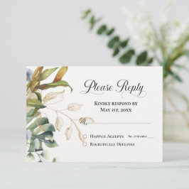 Responder a RSVP azul y verde moderno