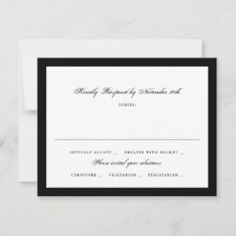 Respuesta a Boda Formal en Blanco y Negro