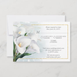 Respuesta a la Boda con Lirio de Calla Blanco Marf