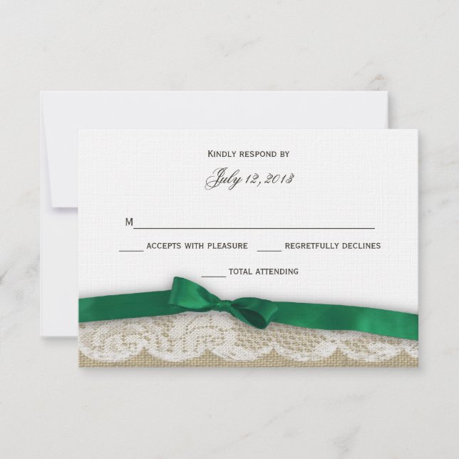 Respuesta a la curva verde verde de encaje y esmer (Anverso)