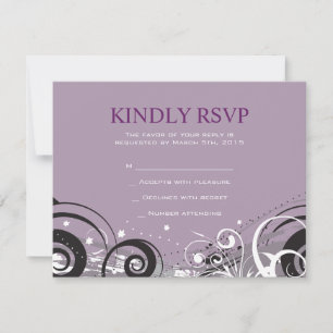 Respuesta a la invitación a la boda judía GRAY SWI