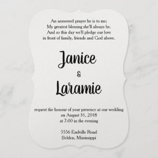 Respuesta a la invitación de matrimonio a las orac
