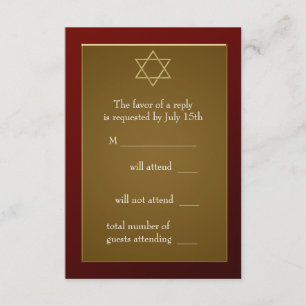 Respuesta a la invitación para el Bar Mitzvah de l