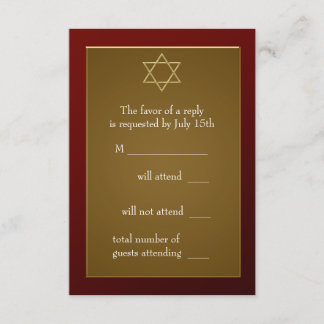 Respuesta a la invitación para el Bar Mitzvah de l