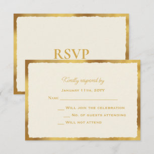 Respuesta Boda de Ecru Gold Edge de negrita