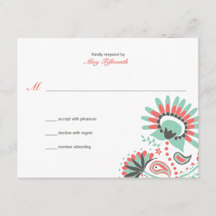 Respuesta Boda de Paisley Floral
