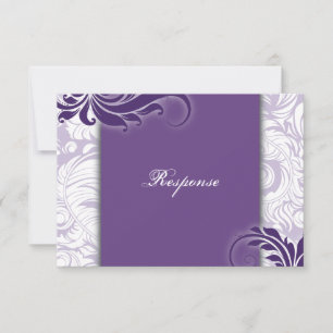 Respuesta Boda floral elegante de color morado RSV