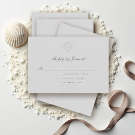 Respuesta Boda formal de la concha costera náutica