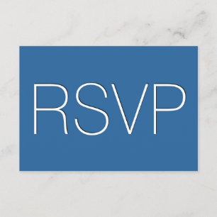 Respuesta Boda RSVP azul y blanco R02Z