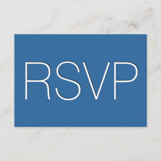 Respuesta Boda RSVP azul y blanco R02Z