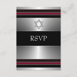 Respuesta de Bar Mitzvah Estrella de David de Plat