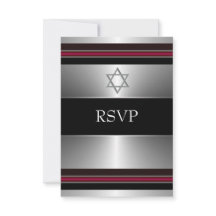 Respuesta de Bar Mitzvah Estrella de David de Plat