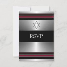 Respuesta de Bar Mitzvah Estrella de David de Plat