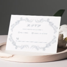 Respuesta de Boda Botánica Azul