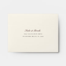 Respuesta de Boda con Dirección en Letra Clásica d