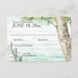 Respuesta de Boda de acuarela de lago