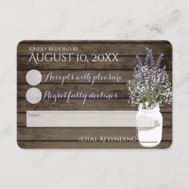 Respuesta de Boda de Aliento de Bebé y Lavanda