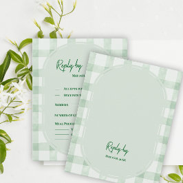Respuesta de Boda de Fiesta en el Jardín en Verde