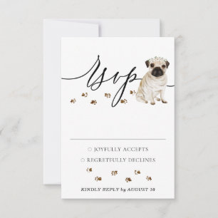 Respuesta de Boda de Perro Pug
