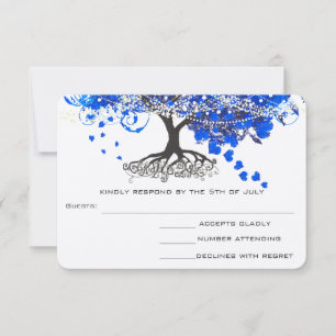 Respuesta de Boda del Árbol de Hoja en Forma de Co