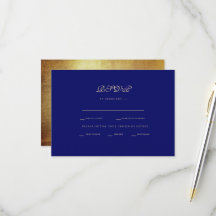 Respuesta de Boda Étnica Regal Royal Azul y Dorado
