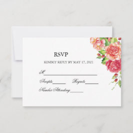 Respuesta de Boda Floral Rosa y Melocotón