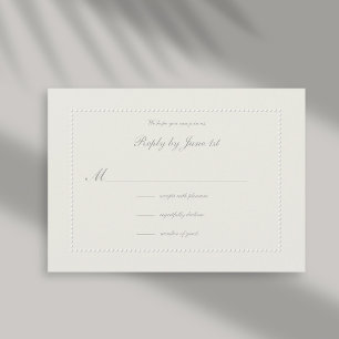 Respuesta de Boda formal falsa Grabado en relieve 