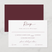 Respuesta de boda Merlot letra moderna