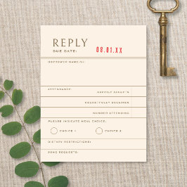 Respuesta de Boda Neutral de Libro de Biblioteca A