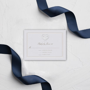 Respuesta de Boda Rope clásico RSVP de Ancla Náuti