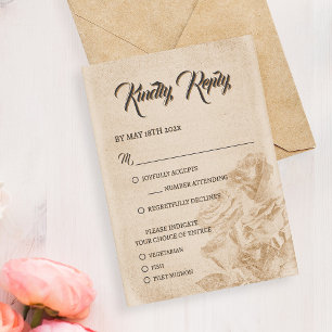 Respuesta de boda rústica floral clásica elegante