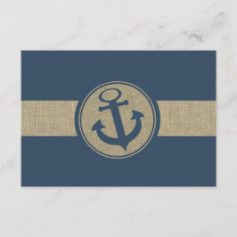 Respuesta de bodas de la Marina Anchor Blue Stripe