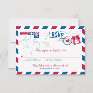 Respuesta de bodas por correo aéreo de HAWAII