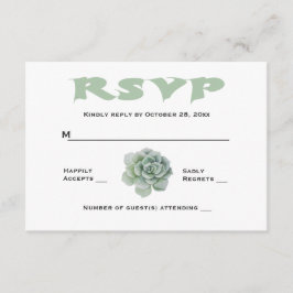 Respuesta de Cactus Suculentas Floral RSVP Mint Gr