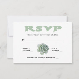 Respuesta de Cactus Suculentas Floral RSVP Mint Gr