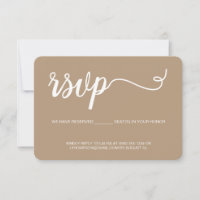 Respuesta de correo electrónico RSVP en blanco y n