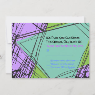 Respuesta de invitación a Bat Mitzvah Stars Bar