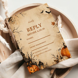 Respuesta de invitado de calabaza de otoño espeluz