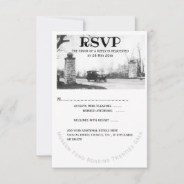 Respuesta de invitado RSVP de Roaring Twentis