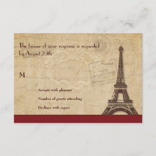 Respuesta de la boda de destino de París