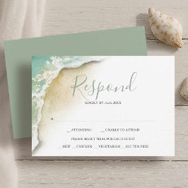 Respuesta de la boda de Ocean Waves Beach RSVP